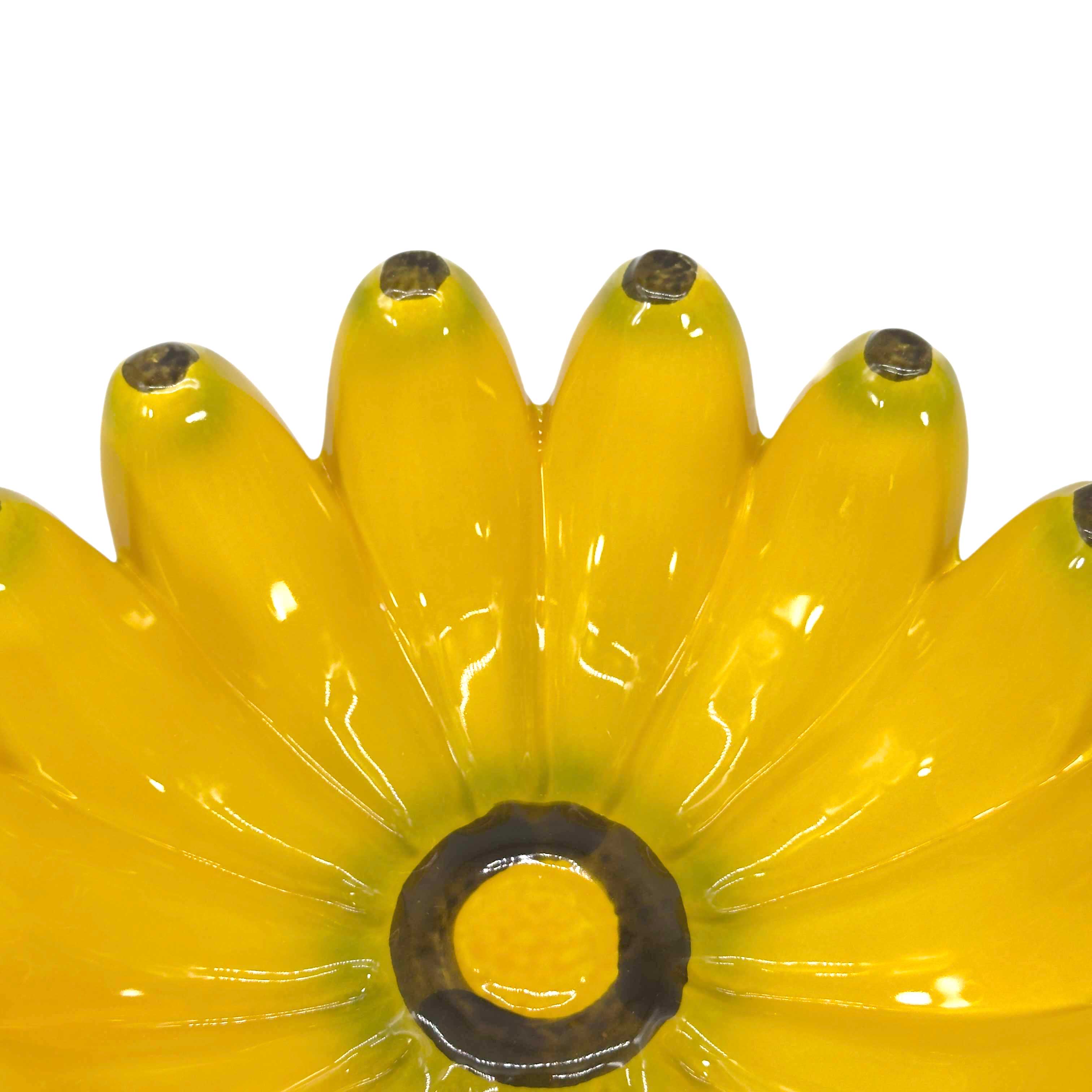 Galt International Company - Wholesale Decorative Plate/Dish/Bowl - Yellow Ceramic Banana Tabletop Bowl 10"5