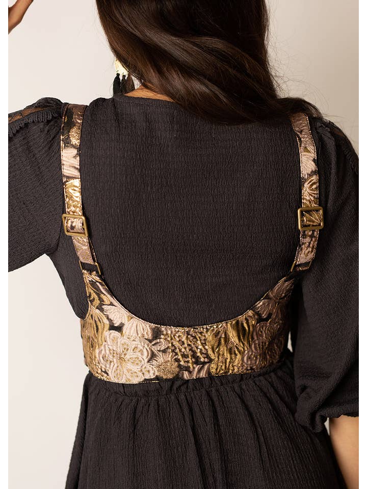 Joyfolie - Wholesale Blouse - Women's - Women's Tashia Harness in Metalic Brocade