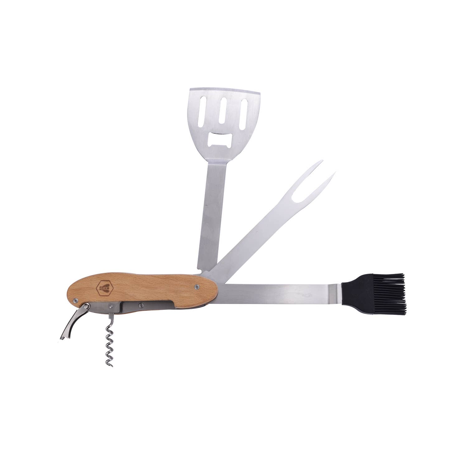 Laguiole - Wholesale Outdoor Grill Tools - Folding barbecue set with corkscrew2