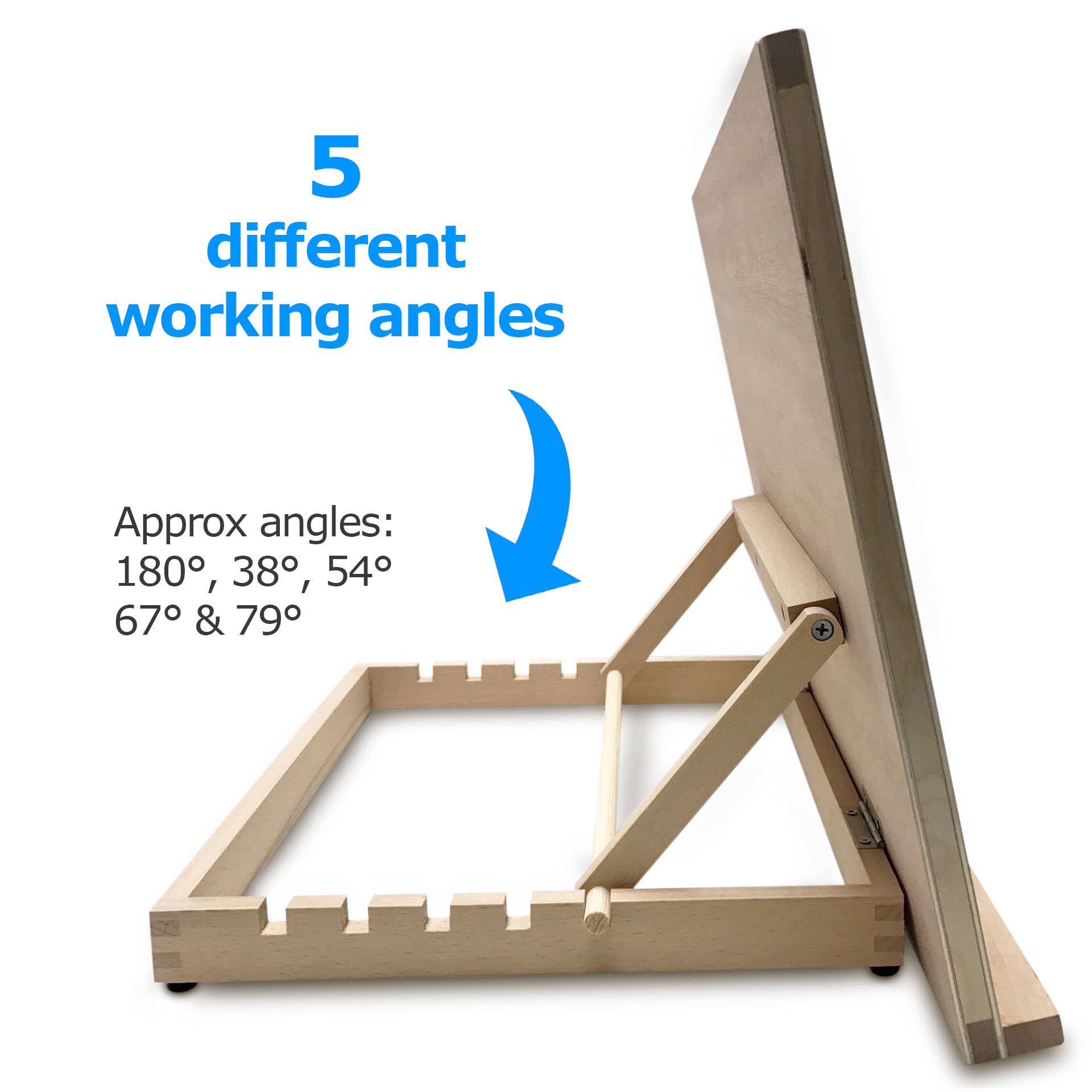 Zieler - Vente Chevalets - Chevalet de table en bois A3 avec étui de protection5