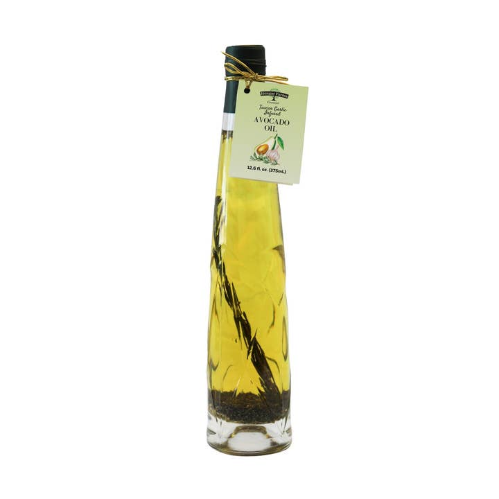 Tuscan Garlic Avocado Oil – Bold & Herbaceous (375mL Etched) for wholesale by Hongar Farms