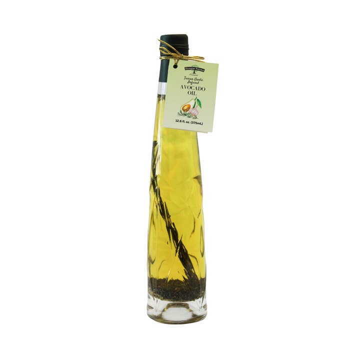Hongar Farms - Wholesale Cooking Oil - Tuscan Garlic Infused Avocado Oil, Etched (375mL)