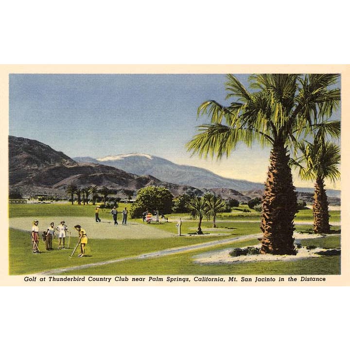 Greeting Card CD-191 Thunderbird County Club, Palm Springs for wholesale by Found Image Press