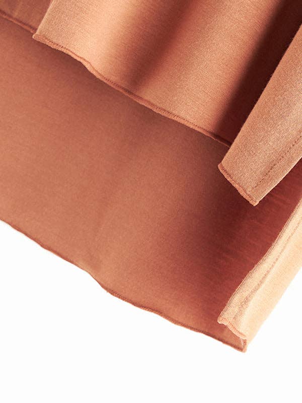 VividLux – wholesale Sleepwear set – Women's – Casual High-Low Solid Color V-Neck Pajama Set15