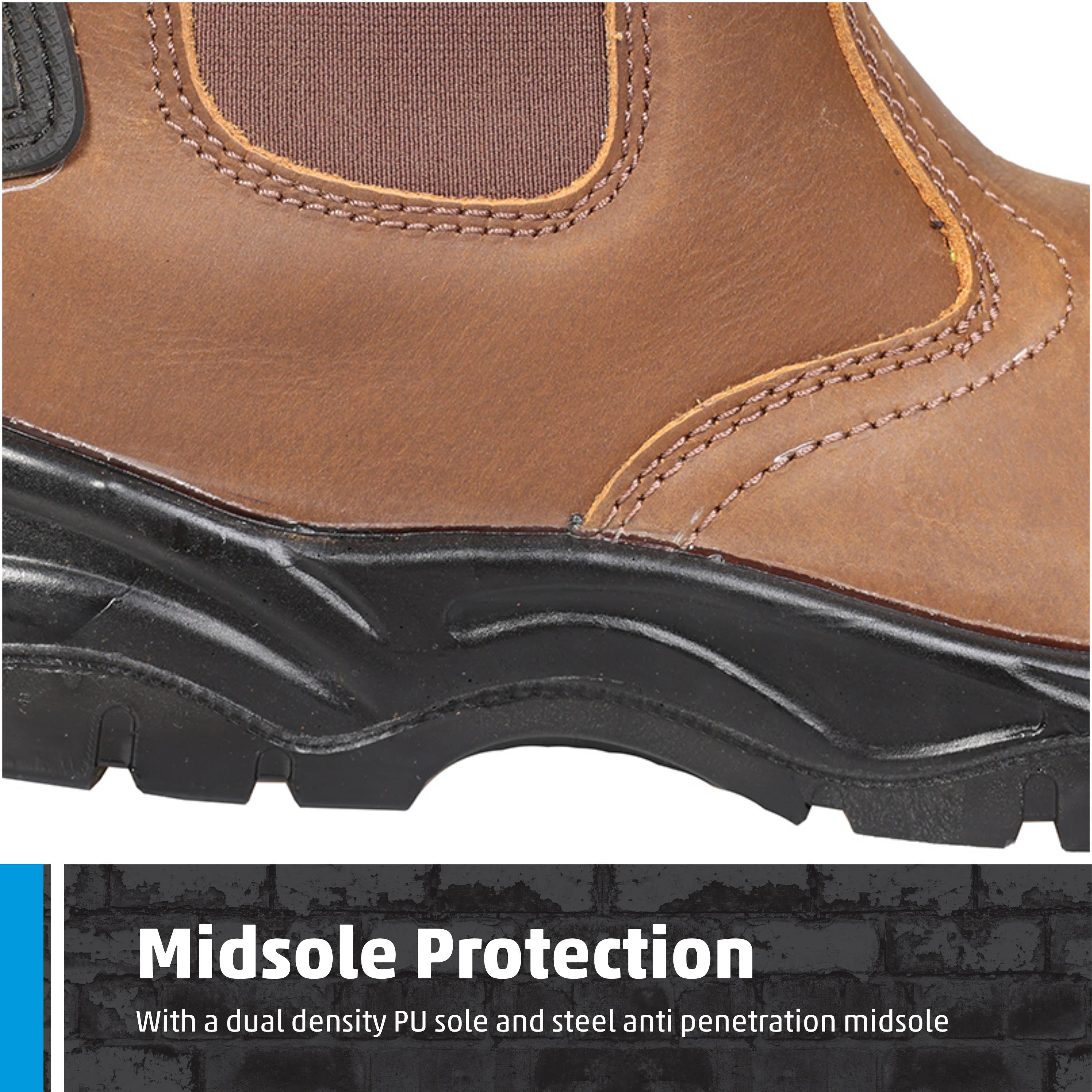 TuffStuff Workwear – wholesale Chelsea boots – Men's – Fort Regent Safety Dealer Boots with Steel Toe Caps, Leather6