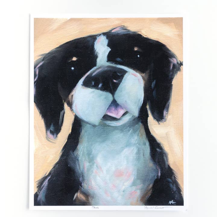 Pam de Berner Sennenhond | Kunstdruk voor wholesale door Abigail Emmert Art