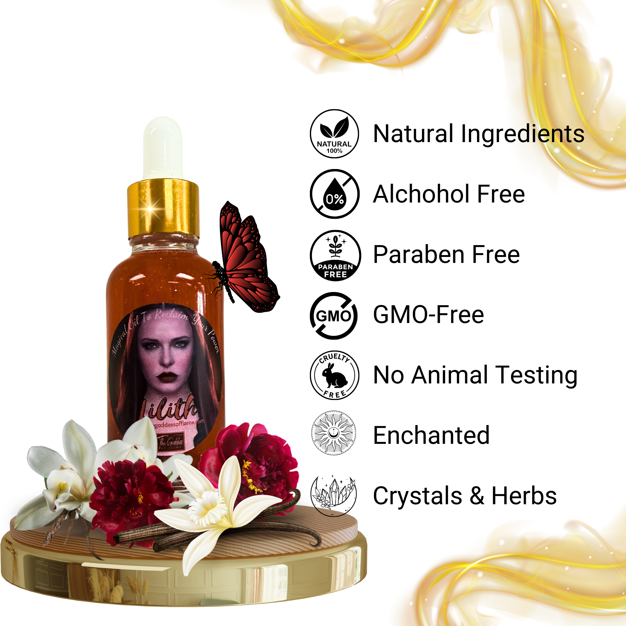 The Goddess of Flame - Venta al por mayor Aceite esencial - Gotero de aceite para unción Lilith5