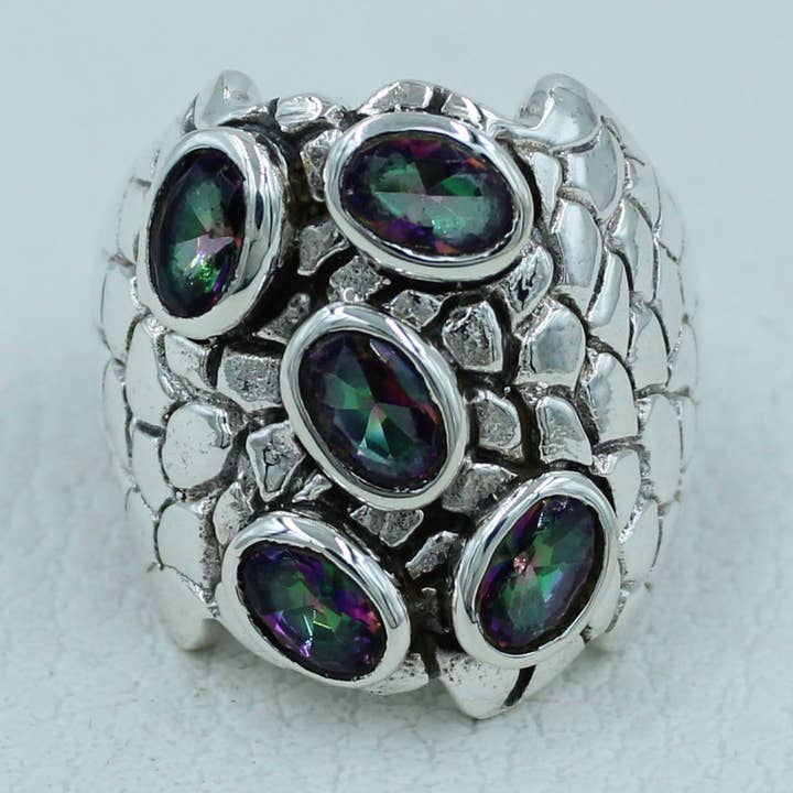 Mystic Quartz Sterling sølv Ring til kvinder for engroshandel hos Silvex Jewelry