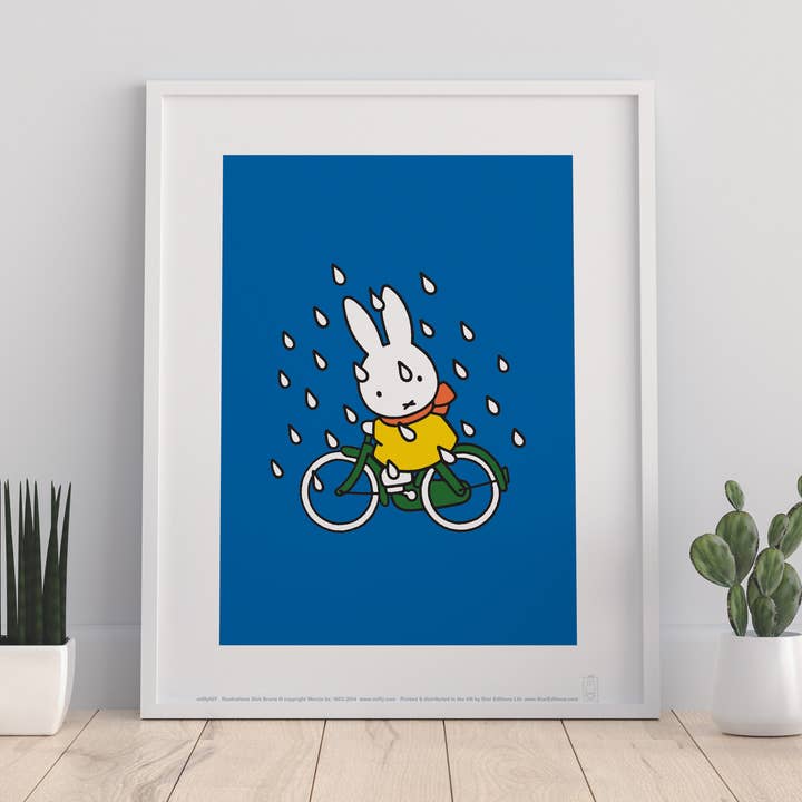 Miffy - Biking In The Snow - 11X14” Premium Art Print for wholesale by Star Editions