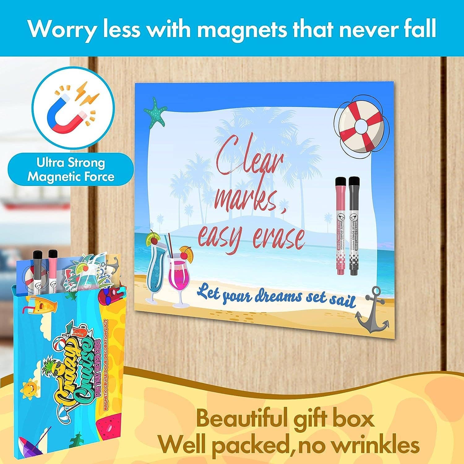 First Choice Buying – wholesale Magnet – Crazy Cruise Door Decorations Magnetic 10-Piece Set5