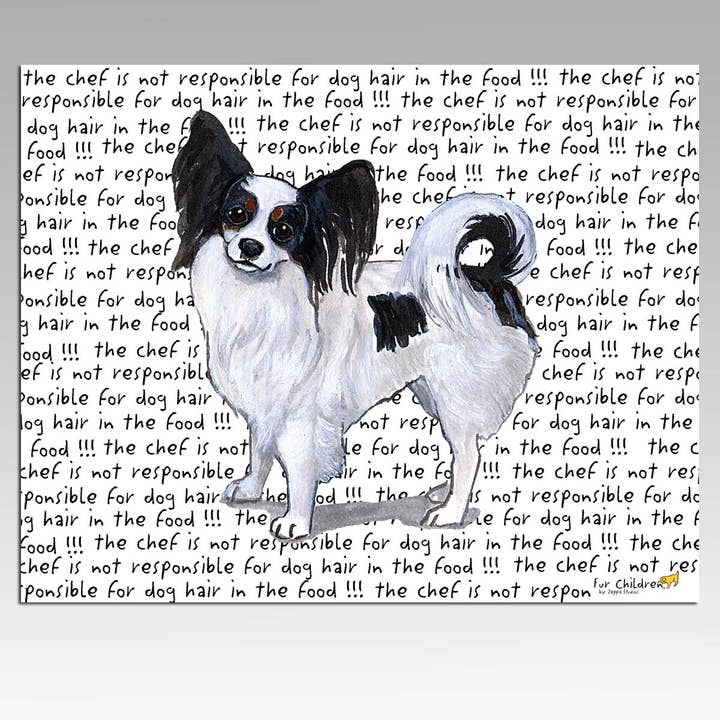 Papillon Cutting Board for wholesale by Zeppa Studios