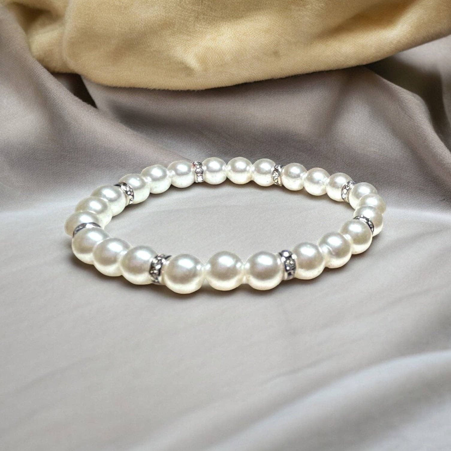 Supr Nova Wrists - Wholesale Beaded Bracelet - Pearls and Rhinestones0