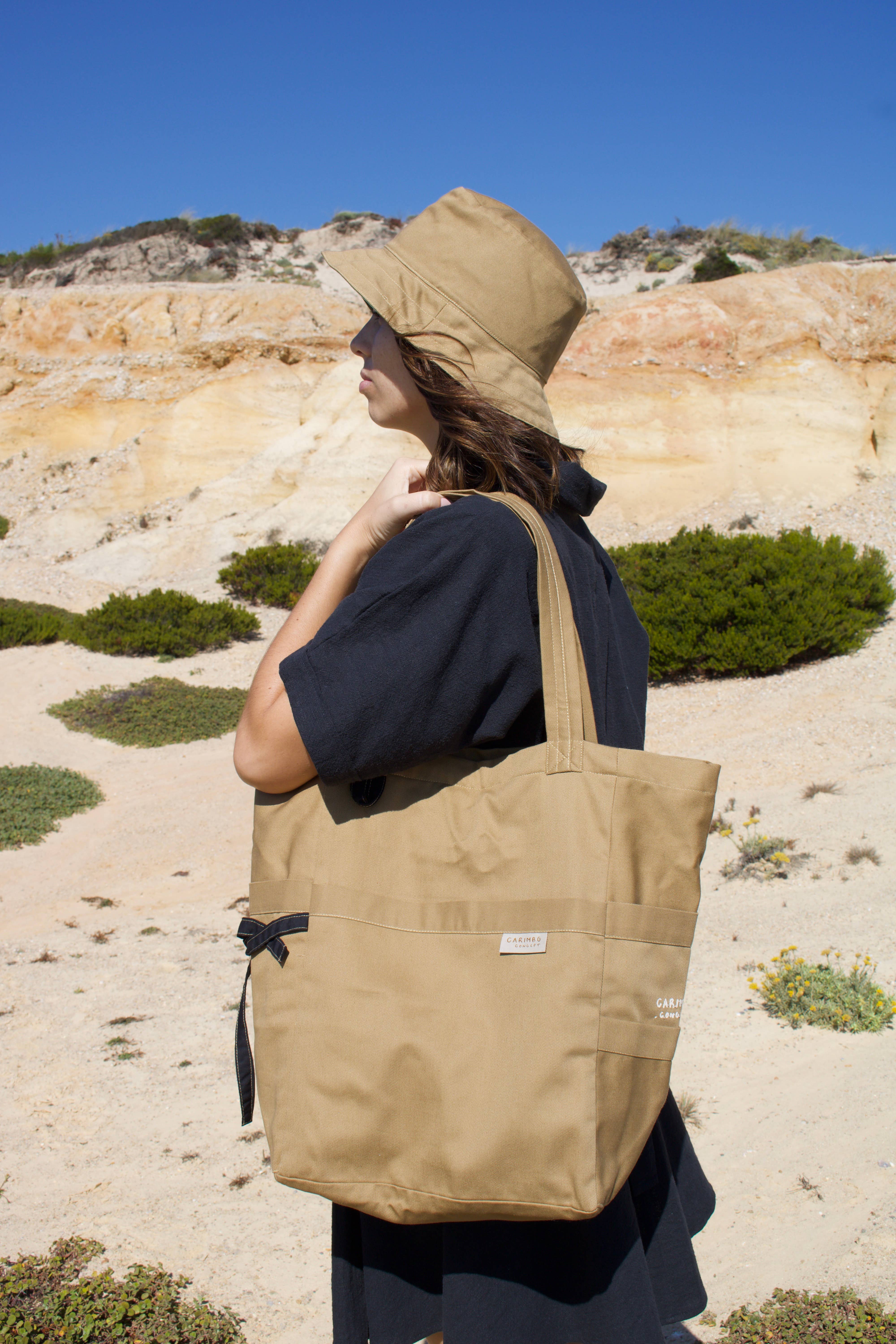 CARIMBO.concept - Wholesale Tote Bag - Women's - MARGARIDA BAG GOLDEN 100% COTTON1