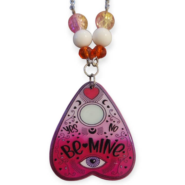 Colar Pendente Planchette Ouija de São Valentim por atacado de Blackenedruby Jewelry