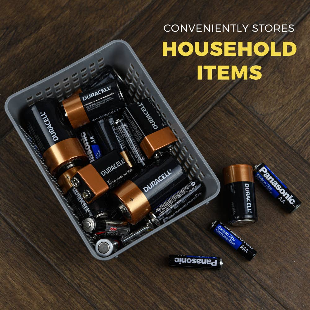 YBM HOME INC. - Wholesale Storage Bin - Plastic Storage Basket 6 x 4.5 x 2.25 In. - 3 Pk, 7 Colors5