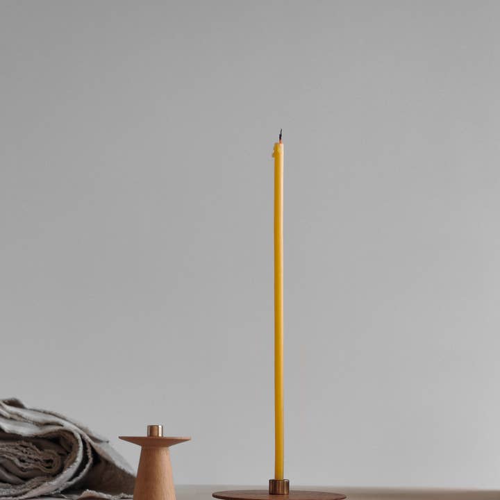 korys - Wholesale Candle Holder - Oiled oak candle holder / 2 pcs6