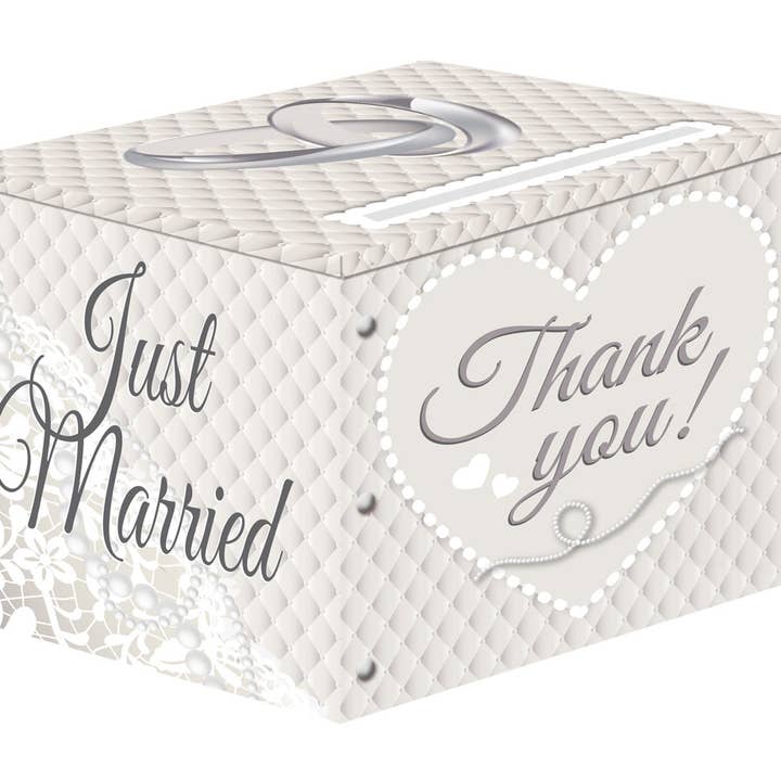 White Wedding Gift Box - Letter Box for wholesale on Faire