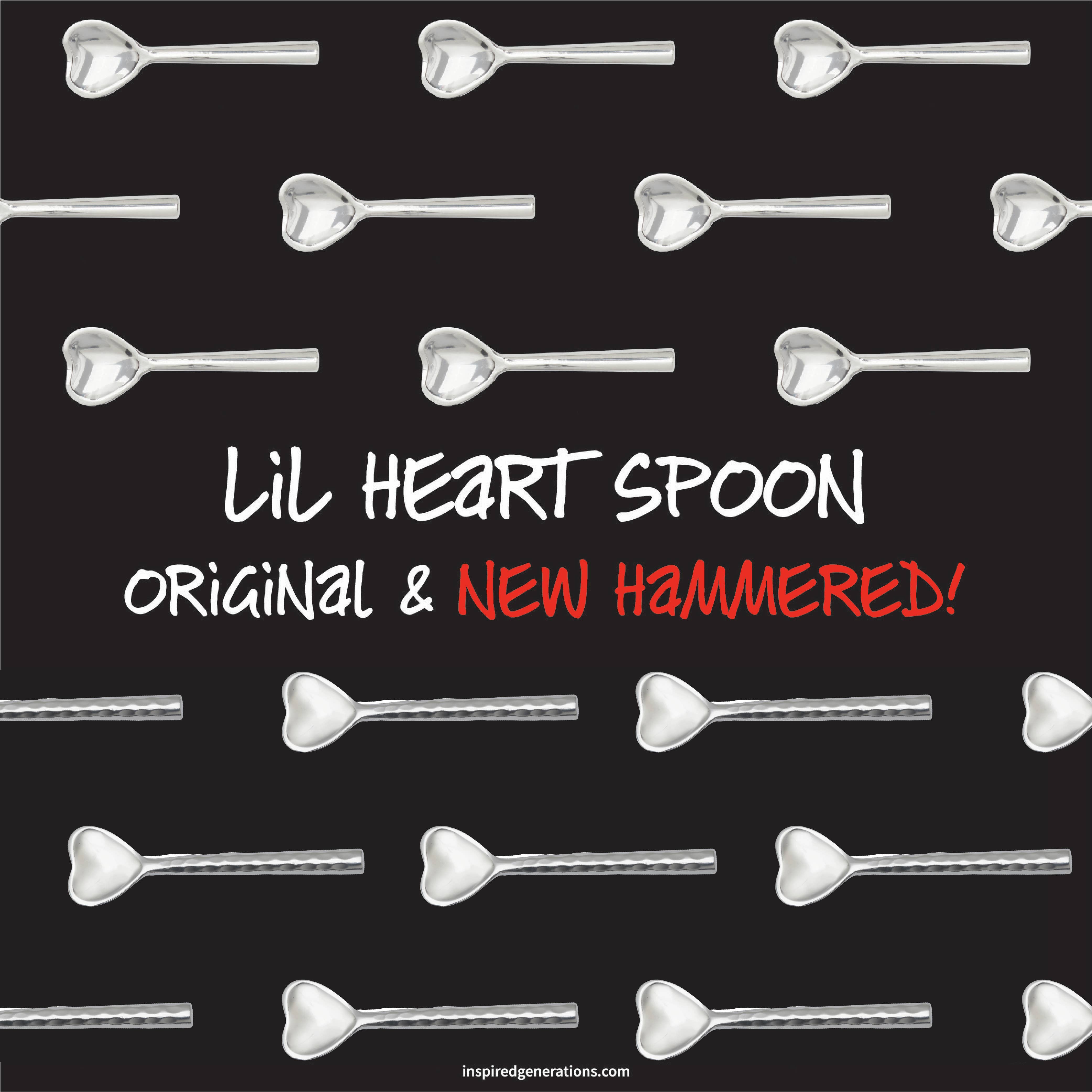 Inspired Generations - Wholesale Kitchen Spoon - Silver Heart Spoon2