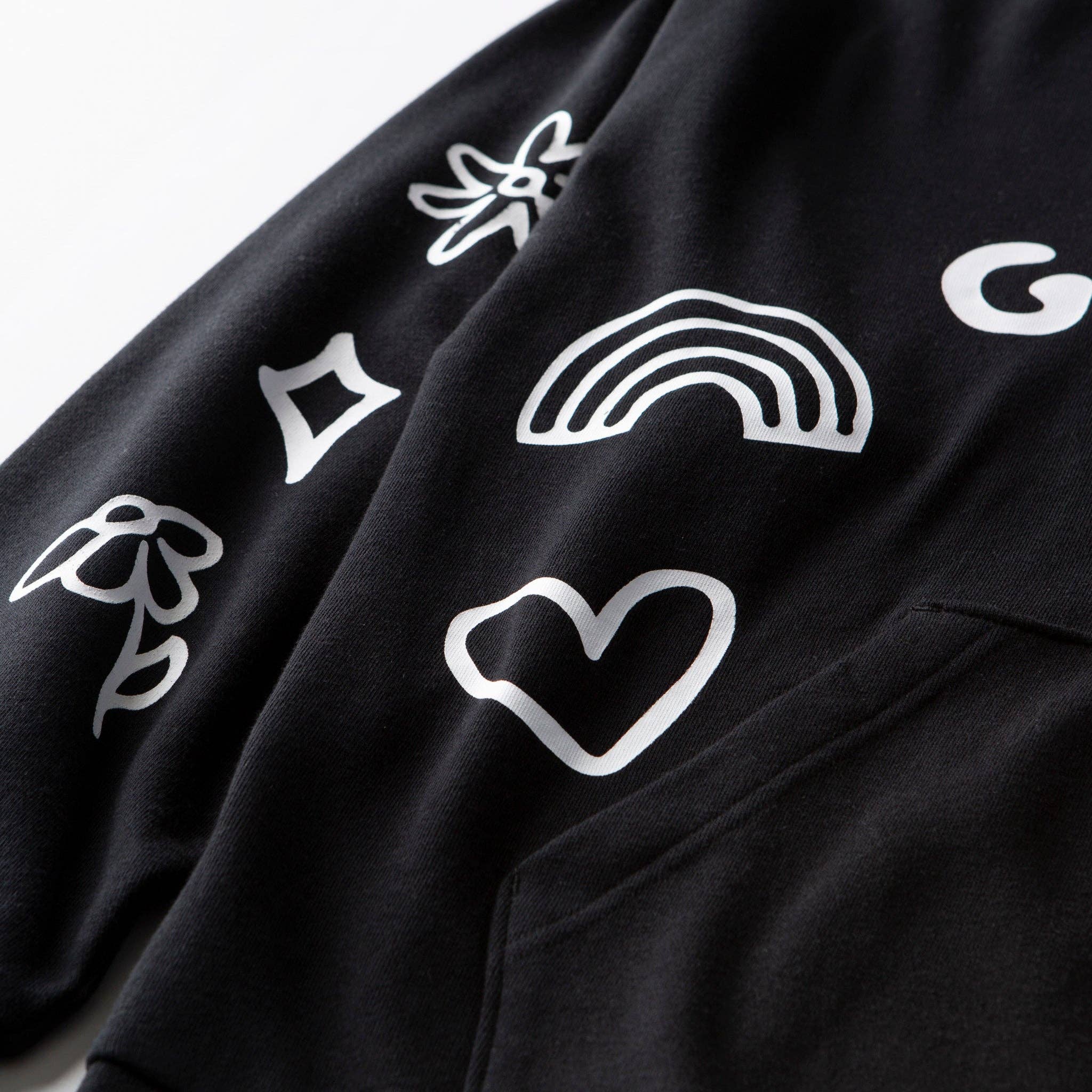 Black God Loves Overcomes Pullover Hoodie for wholesale on Faire3