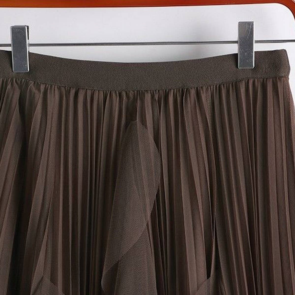 ACCITY - Wholesale Skirt - Women's - TULLE SKIRT MID-LENGTH HIGH WAIST PLEATED SKIRT_CWBLS039710