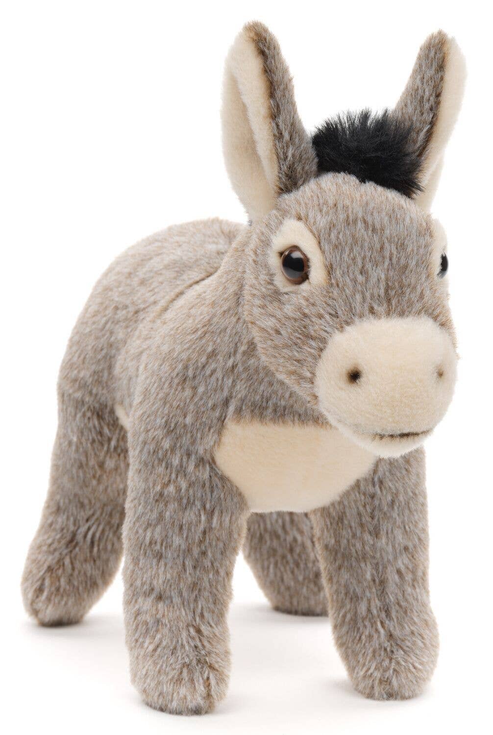 Uni Toys – Engroshandel Plyslegetøj - Børn og baby – Stående æsel - 20 cm højde - blød og krammevenlig bamse1