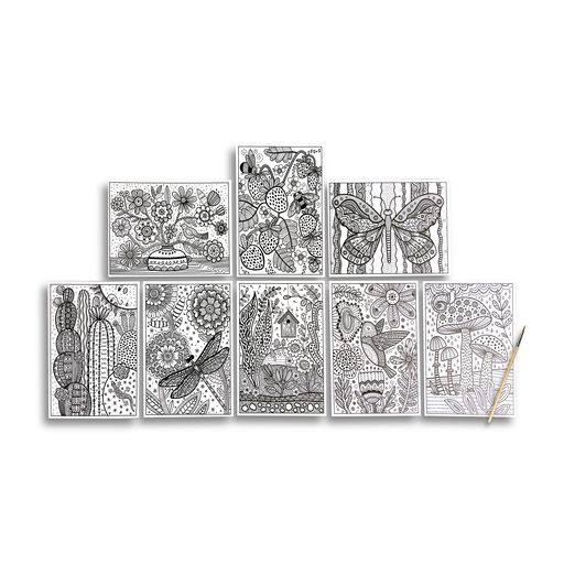 OOLY - Wholesale Art Set - Kids & Baby - Hidden Colors: Magic Paint Sheets - Magic Nature (9 PC Set)3