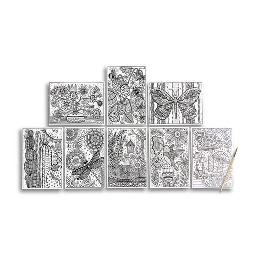 OOLY - Wholesale Art Set - Kids & Baby - Hidden Colors: Magic Paint Sheets - Magic Nature (9 PC Set)3