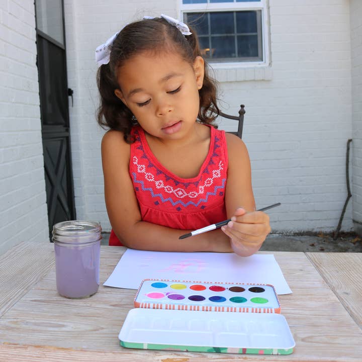 eeBoo - Wholesale Watercolor Paint - Mushrooms 12 Watercolors Paint Tin4