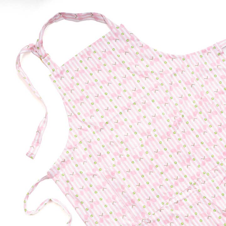 8 Oak Lane - Wholesale Apron - Pink Tennis Stripe Apron1