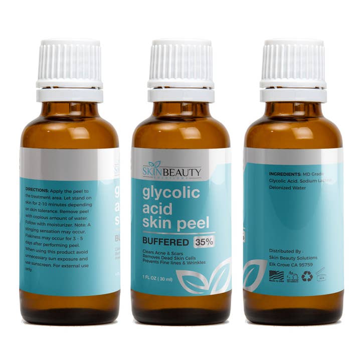 Skin Beauty Solutions – wholesale Ansiktspeeling – 35% Glykolsyra Buffrad Kemisk Peeling - Professionell Hudexfoliering & Förnyelse3