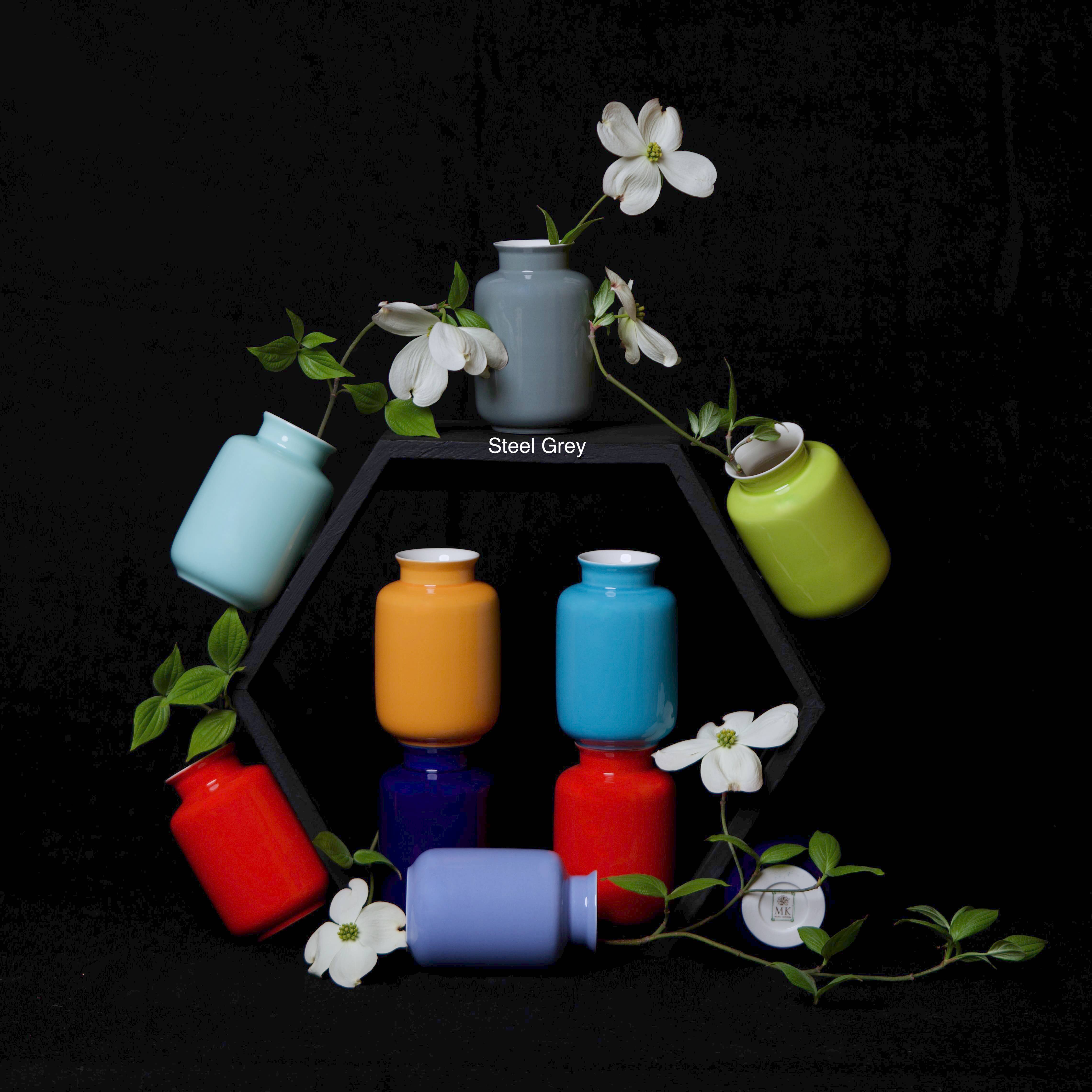 Middle Kingdom - Wholesale Vase - Glossy Porcelain Mini Milk Jar Vase6