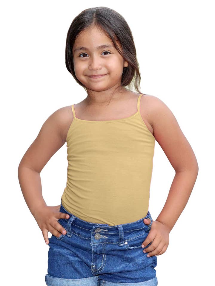 Cutie Patootie Clothing - Wholesale Tank Top - Kids - GKT-16058B Girl's Solid Cami Tank Soft Cotton Lycra1