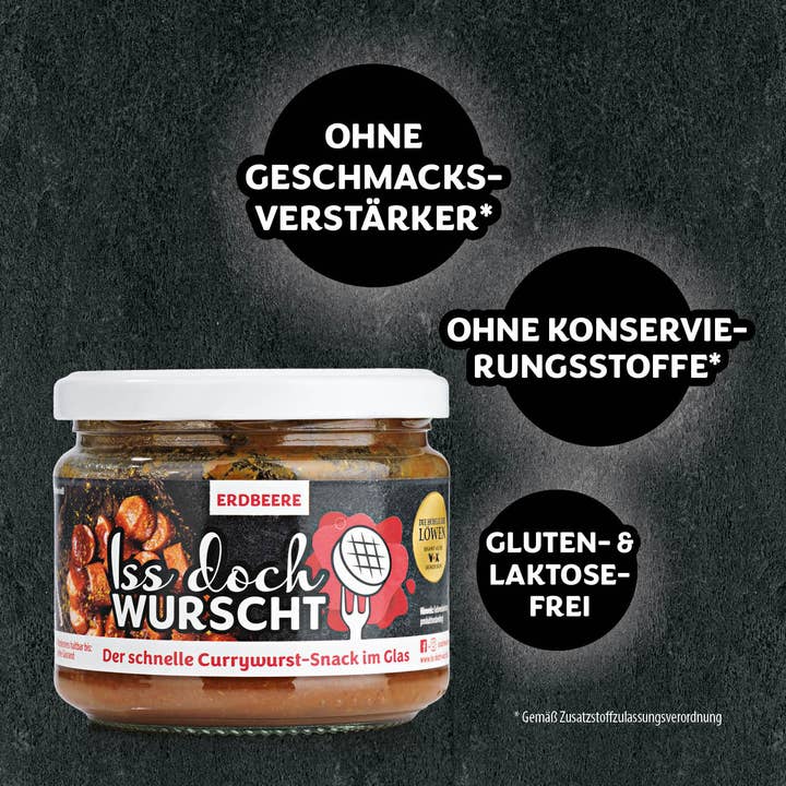 Iss doch Wurscht - Wholesale Sauce - Currywurst Snack Strawberry - Set of 62