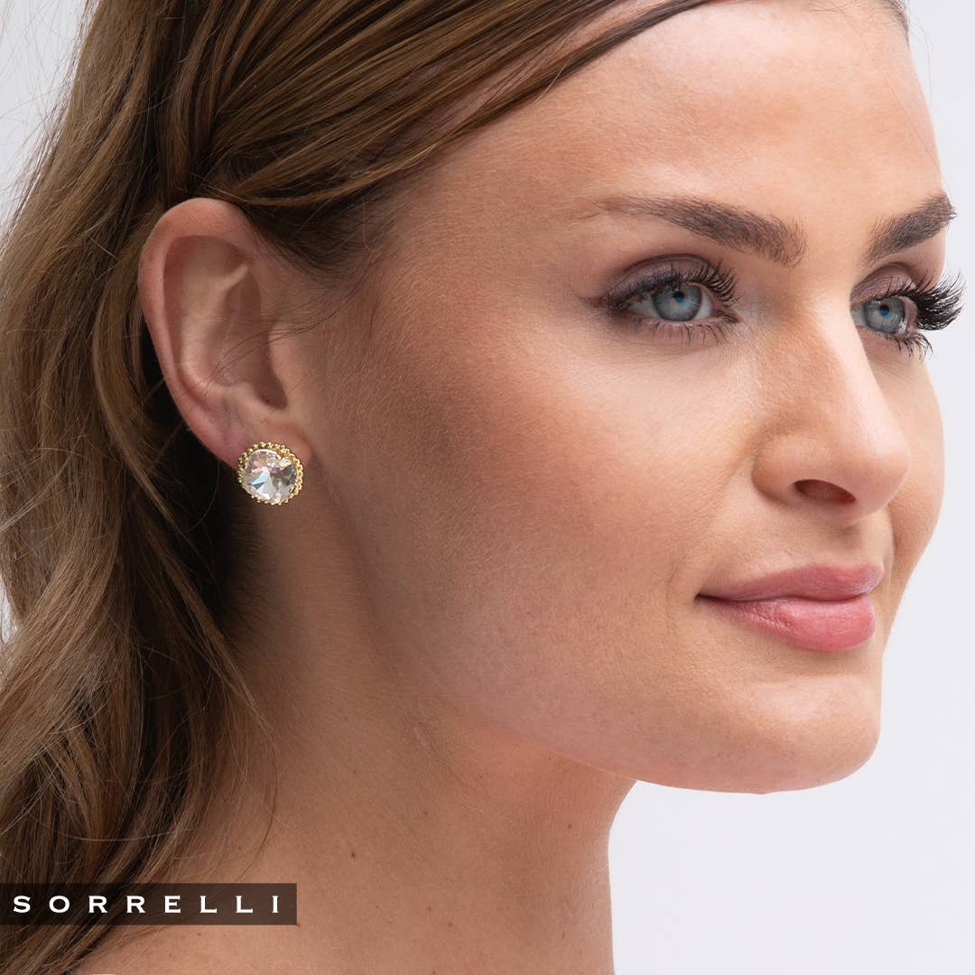 Clair Boucles d'oreilles à tige solitaire taille coussin - EBX10BGCRY en vente sur Faire1