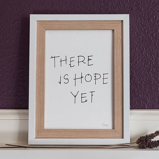 There is Hope Yet | Hand-Lettered Art Print for wholesale by Lacelit | Stationery & Gifts by Kimberly Kuniko