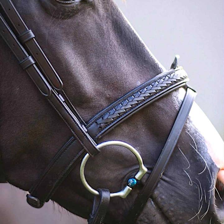 EPONIA EQUESTRIAN LIFESTYLE - Venta al por mayor Equipamiento de equitación - Brida con detalles clásicos trenzados en cuero italiano1