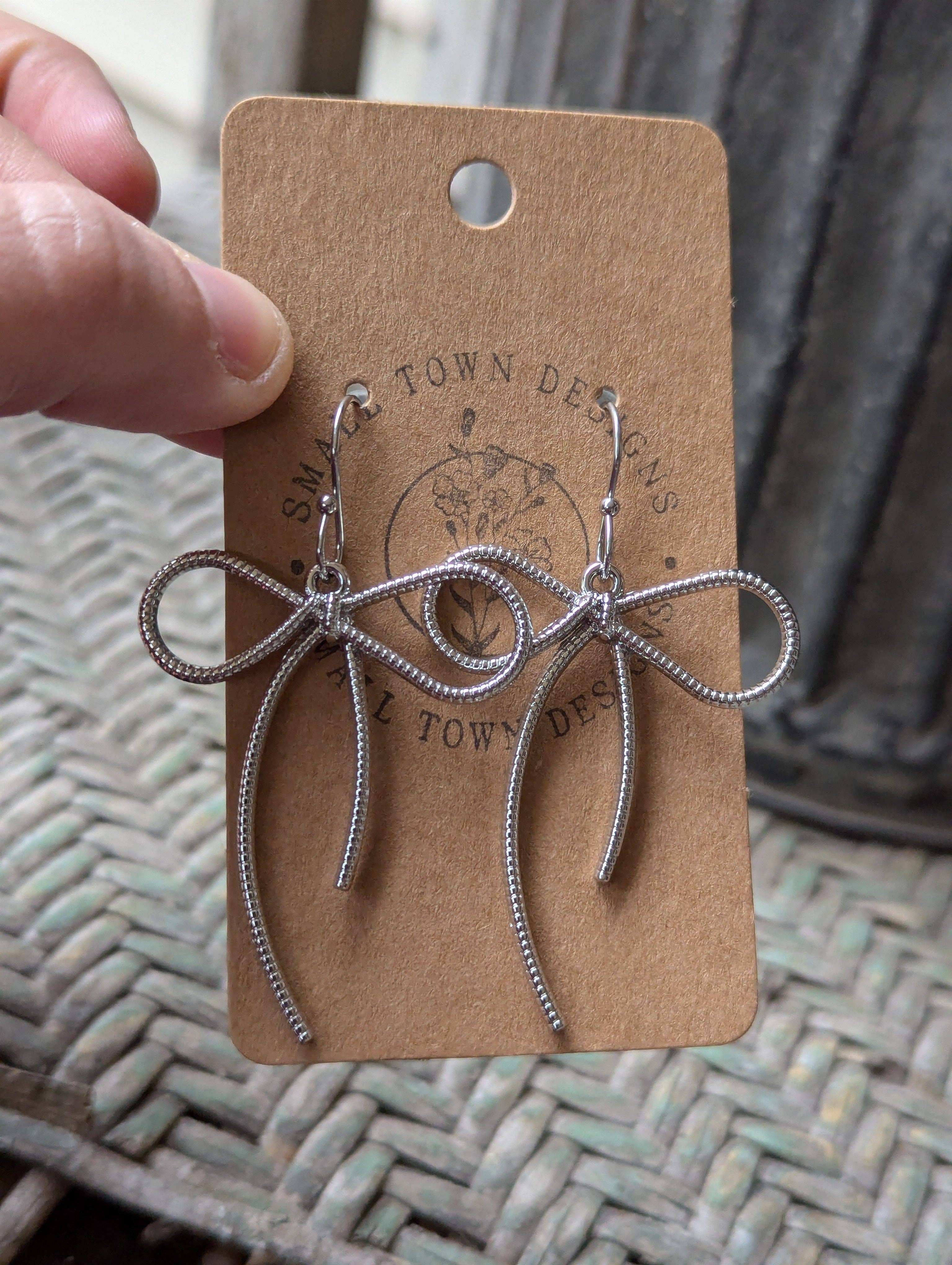 Small Town Designs - Wholesale Dangle Earrings - Bow Dangles2