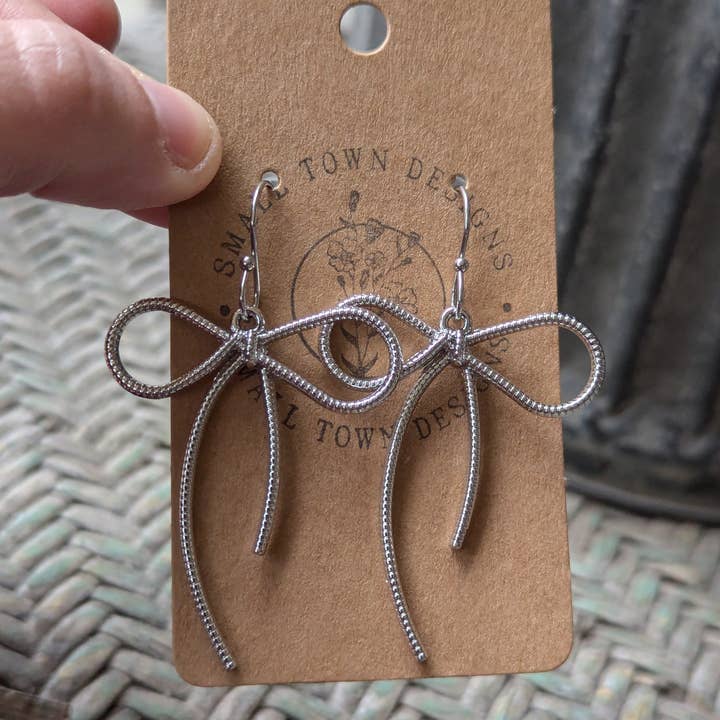 Small Town Designs - Wholesale Dangle Earrings - Bow Dangles2
