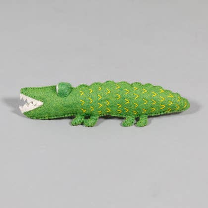 Jouet pour chien en laine feutrée alligator pour la vente par Ware of the Dog