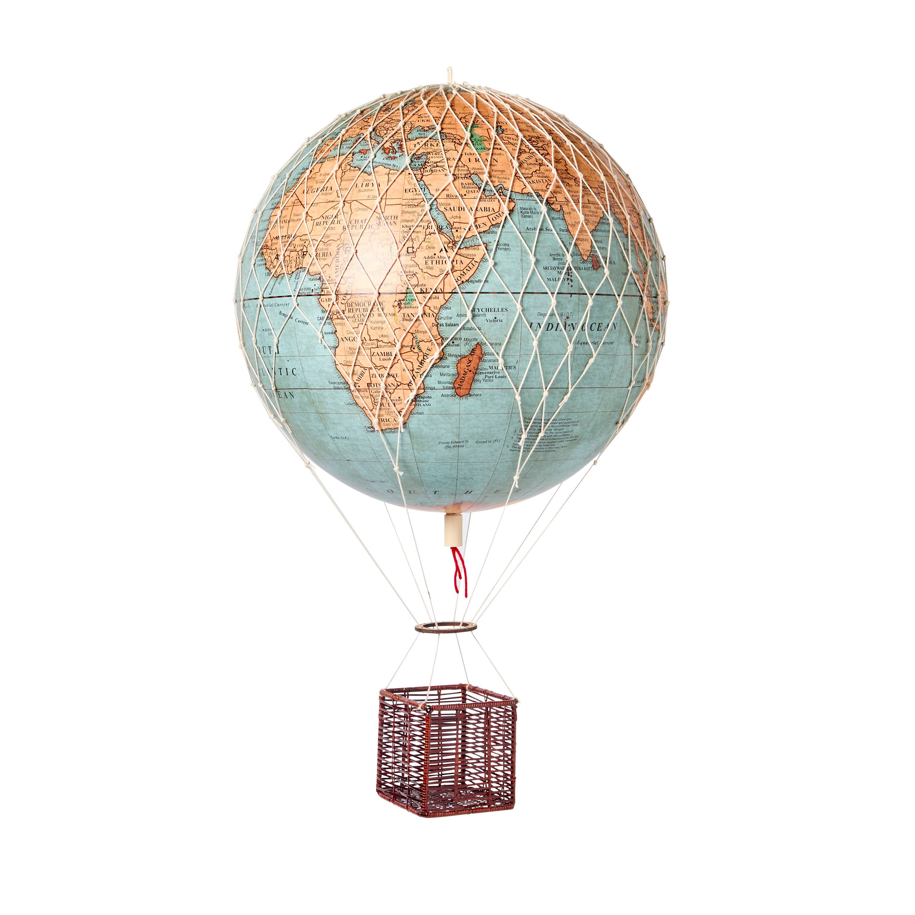 Paradox Collections - Wholesale Mobile - Balloon Globe, Vintage Blue, 30cm0