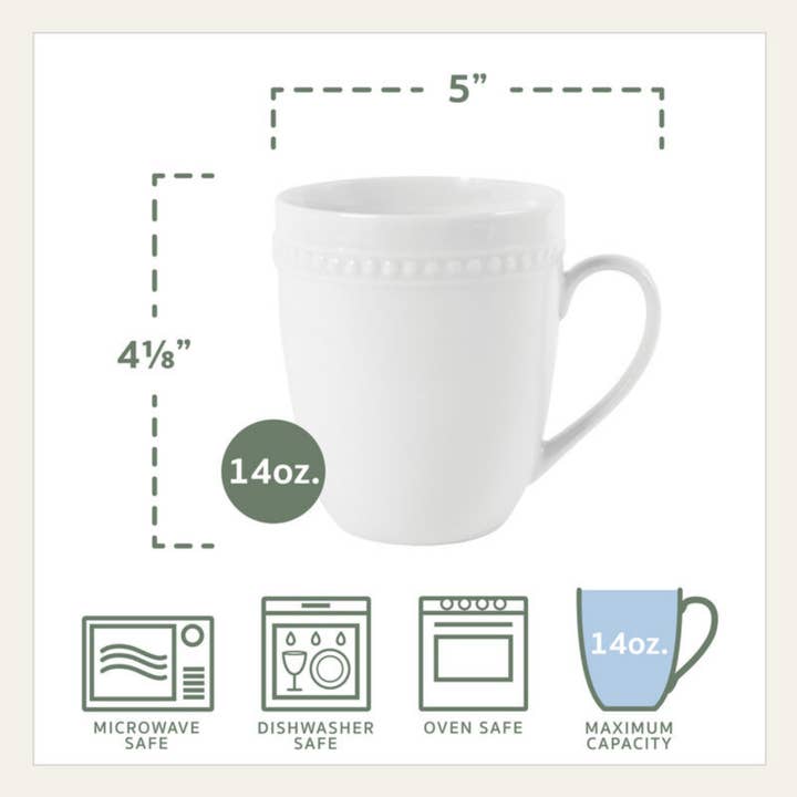 Everyday White Beaded 16PC DW Set Brown Bx Pkg for wholesale on Faire3