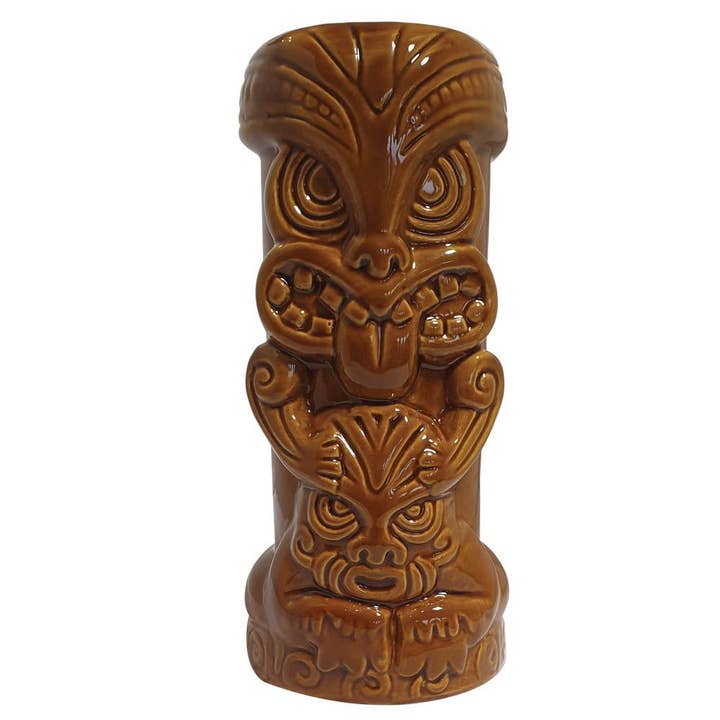 Original Products UK/EU – wholesale Cocktail/liquor glass – Bar Bespoke Tiki Mugs 2 Pack Brown and Red