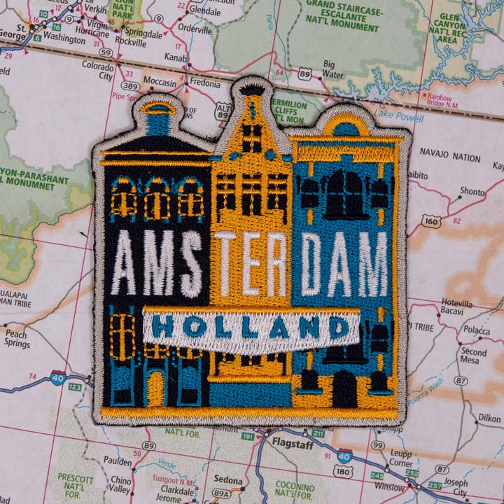 Amsterdam The Netherlands Patch for wholesale by Vagabond Heart