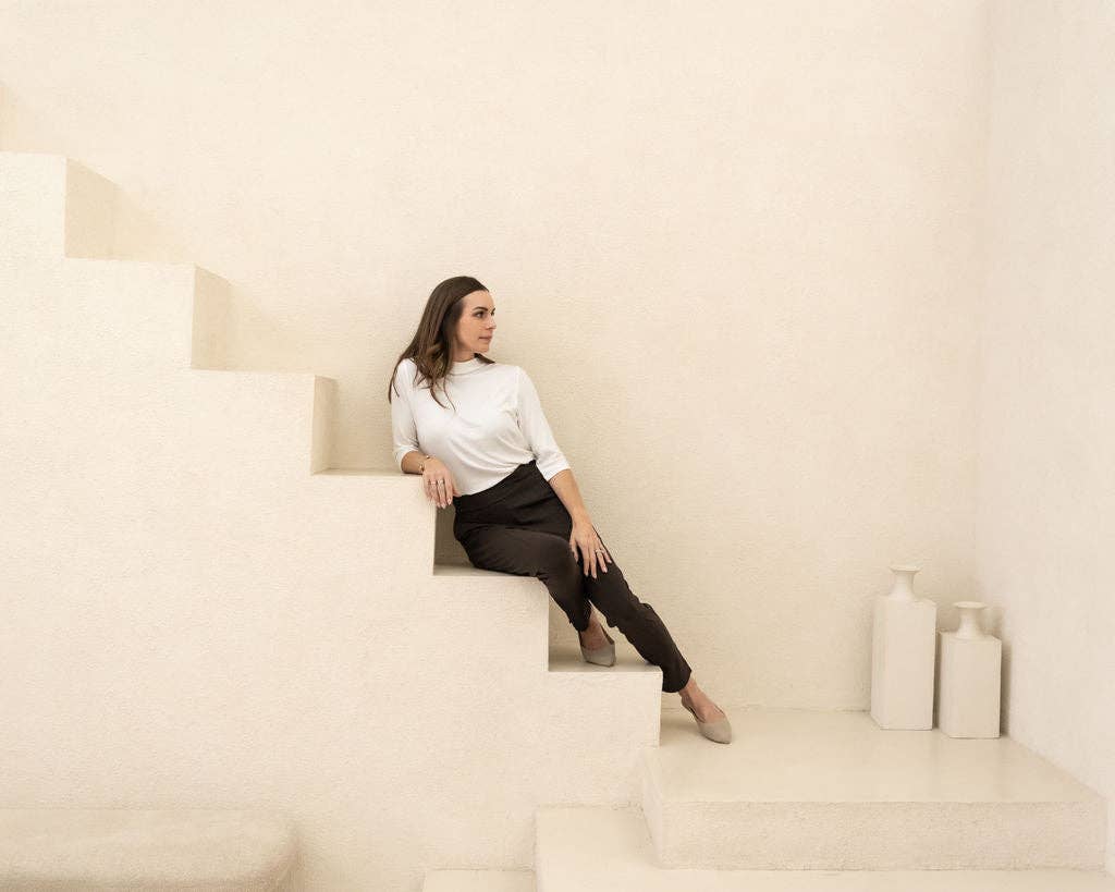 Encircled - Wholesale Knit Top - Women's - The Going Places Bracelet Sleeve Mock Neck5