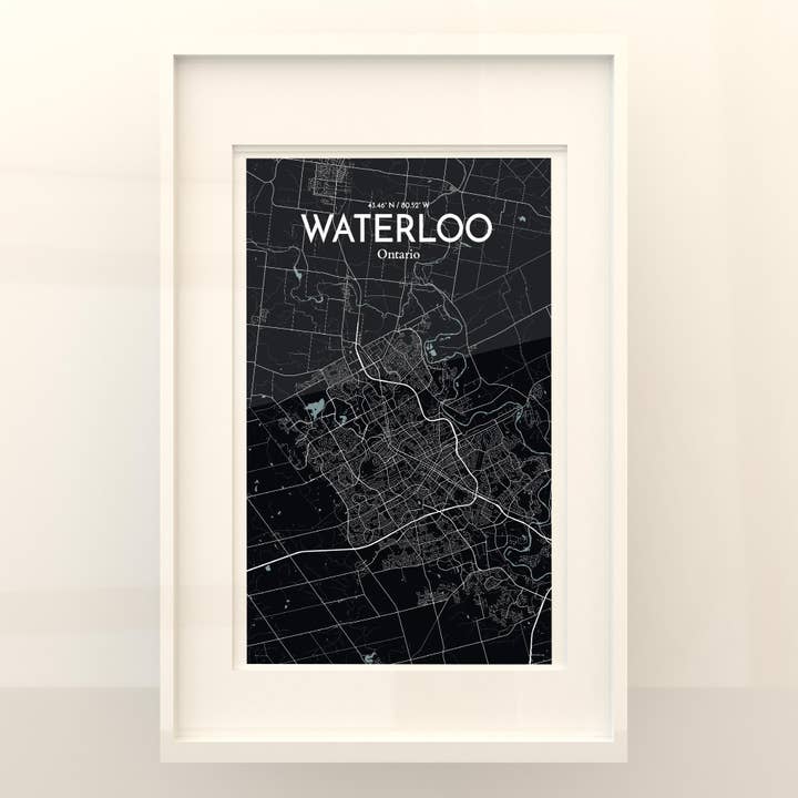 OurPoster.com - Wholesale Poster - Waterloo City Map Poster169