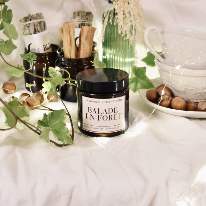 LA BOUGIE HERBIVORE - Wholesale Jar/Filled Candle - Scented Candle Forest Walk 90g | THE HERBIVORE CANDLE1