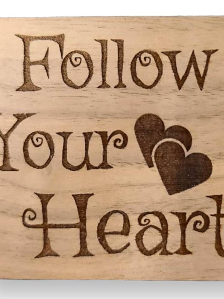 Følg dit hjerte Magnet for engroshandel hos Kristi's Keepsakes