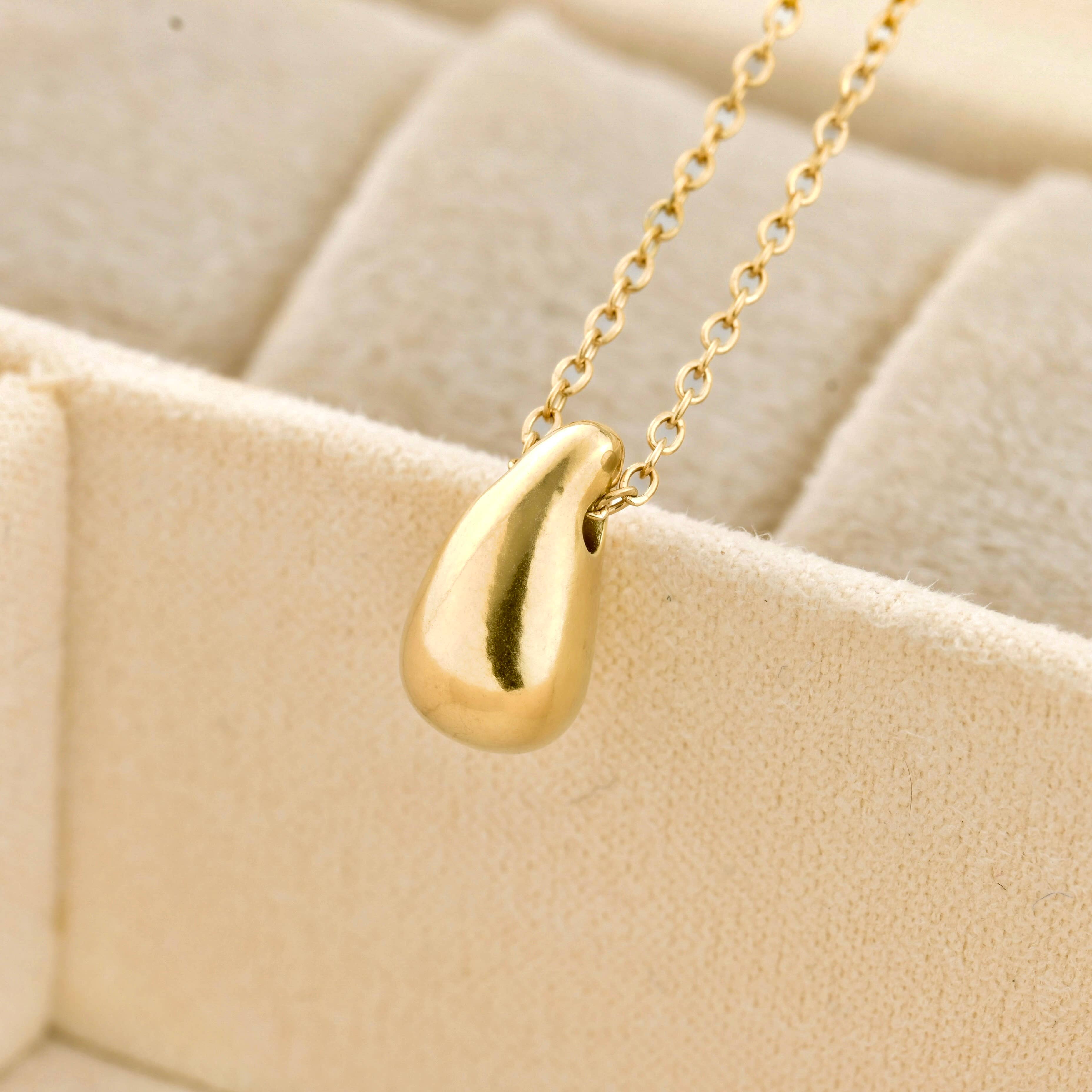 Blueyejewelry – wholesale Pendant/charm necklace – Tear Drop Pendant Necklace - Dainty Droplet Necklace7