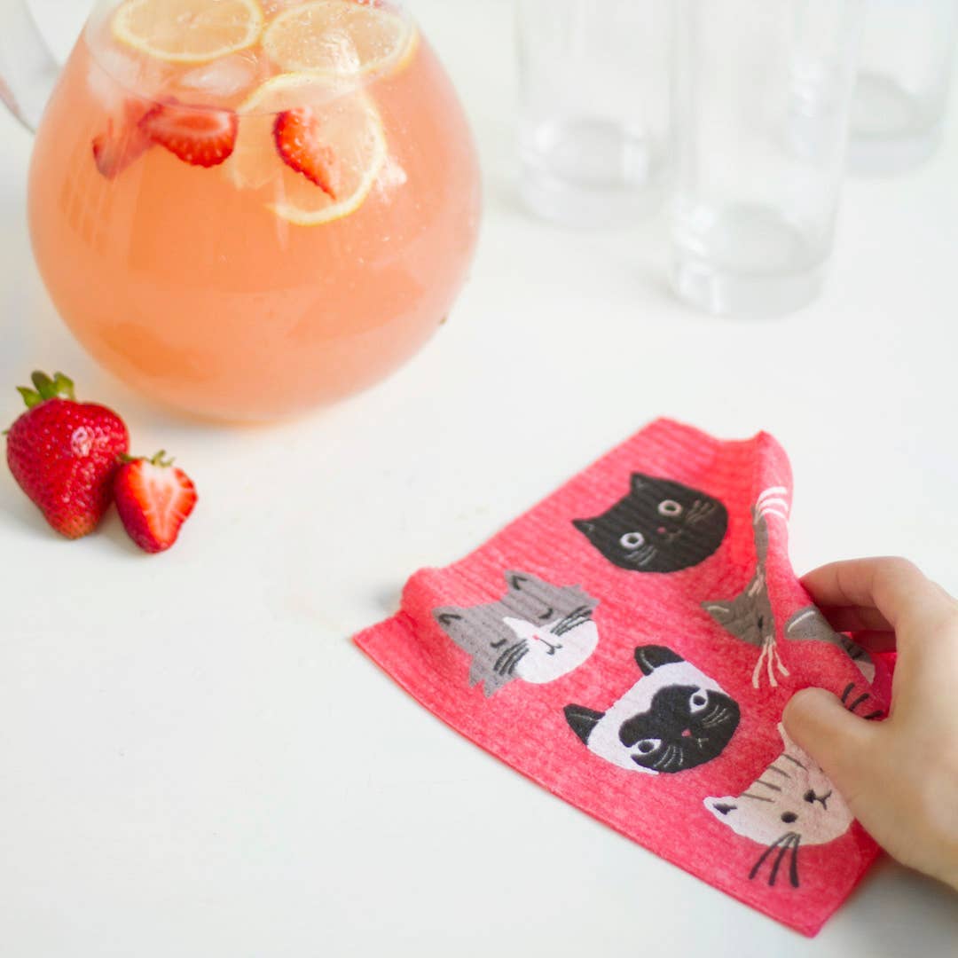 Ecologie - Wholesale Dishcloth - Cats Meow Swedish Dishcloth2
