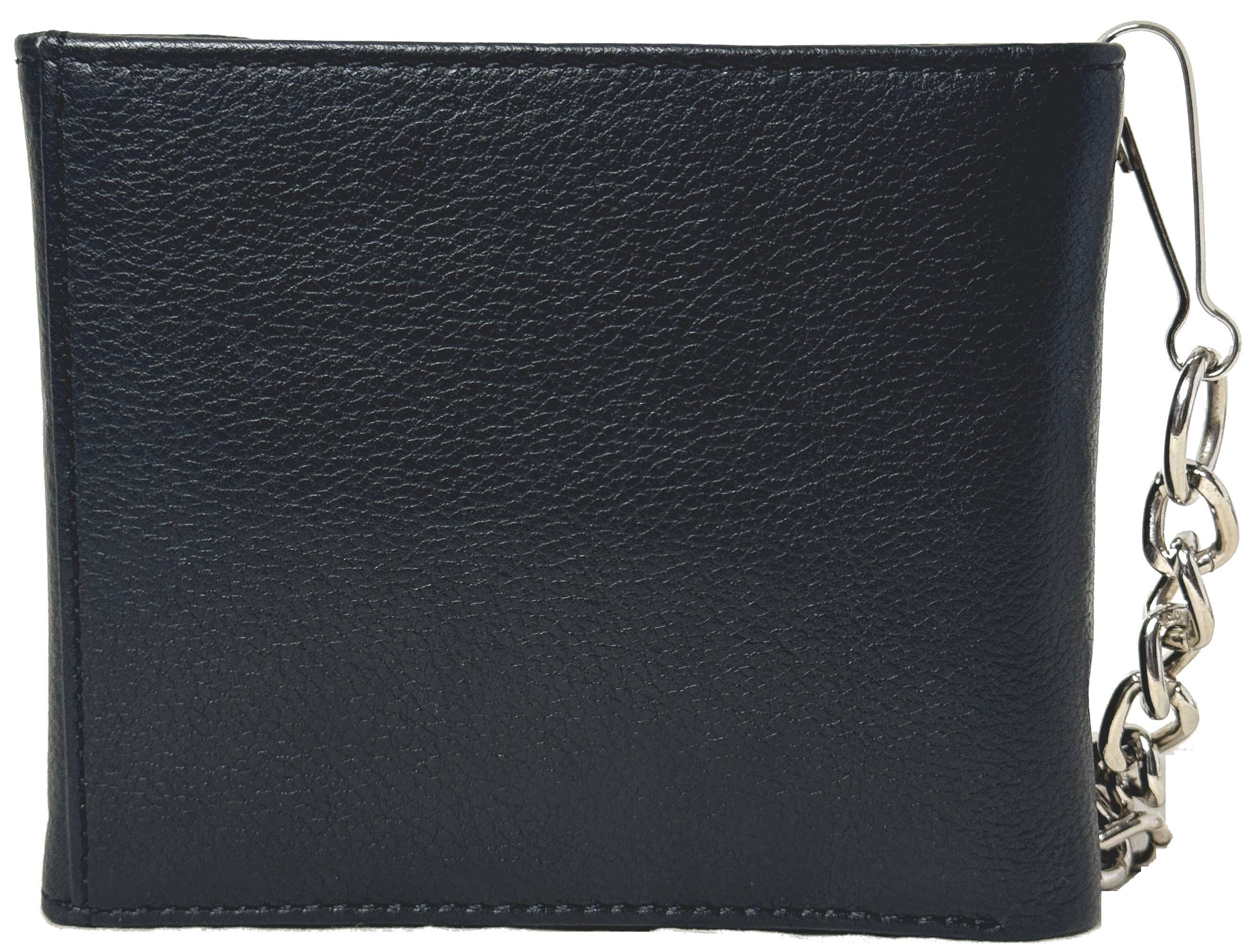 IGI CANADA - Vente Portefeuille – homme - Portefeuille à chaîne en cuir de vachette véritable pour hommes #46151